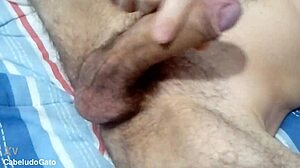 Watch This Hairy Guy's Intense Close-Up Masturbation Session!