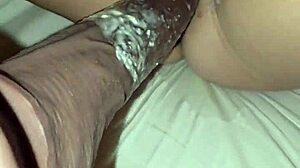 The Big Black Dildo Made My Pussy Cream So Much