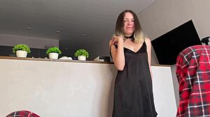 Filming girlfriend's pussy getting fucked from point of view with detailed close-ups