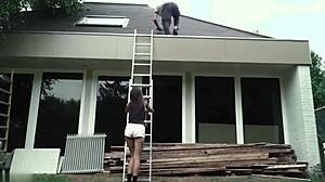 Old man plays sex game with young girl