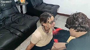 19-year-old schoolgirl came to study but left after getting fucked hard and real