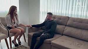 Big-ass psychologist treats a patient suffering from cuckold syndrome in this roleplay