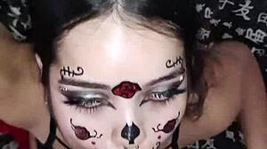 Wellington Prado receives deep blowjob on veiny big cock, cums on face.