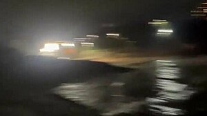 African amateur has first beach encounter, getting fucked by three friends in Rio de Janeiro