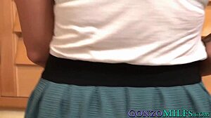 Buxom milf shares a pussy licking session with young babe