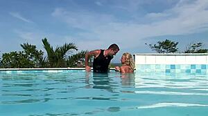 A Super Hot Slender And Flexible Gymnast Fucked In The Ass And Pussy By The Outdoor Swimming Pool