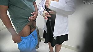 doctor having fun with patient