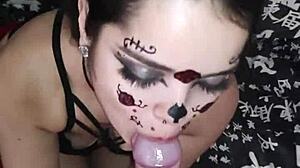 Wellington Prado receives deep blowjob on veiny big cock, cums on face.