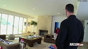 Horny Young 18+ Chick Teases Huge Dicked Hunky Dude to Fuck Her