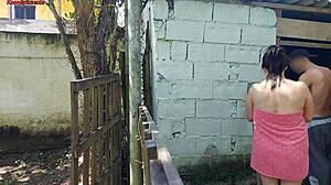 Married woman seeks farm caretaker's help with broken shower