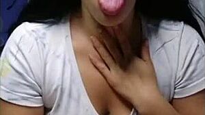 Young Girl Boldly Flashes Panties on Camera for Naughty Voyeur Thrill