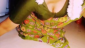 Watch The Indian Maid Fuck The House Owner With Her Big Boobs In Saree And Dirty Telugu Talks!