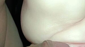 Mandy gets anal creampie while fucking sex doll in the ass