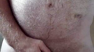 Happy Hairy Big Belly Me Masturbating Of Course