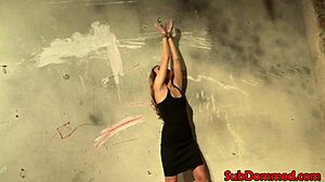 Dominating male toys female subs pussy