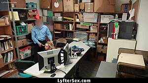 Zoe parker banned for life but not before a hardcore lesson from the lp officer