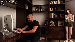 Youre Working Too Hard I Brought Whipped Cream So You Could Lick It Off Me And Fuck Me Right On The Desktop