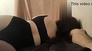 My Best Friend Oscar's Boss in Lingerie Sucks My Cock on Homemade Webcam