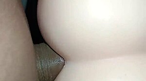 Mandy gets anal creampie while fucking sex doll in the ass