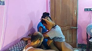 Looks sexy in a foursome with friends Hanif, Popy Khatun, Sumona, and Manik Mia