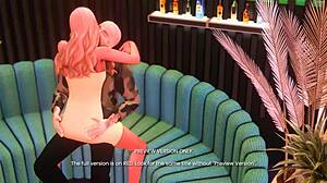 In She Ain't Mine 5, the 3D hentai anime depicts naughty sexual acts with cartoon characters in explicit scenes