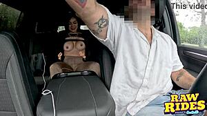 Hot Brunette Latina With Tiny Hands Masturbates In Uber