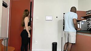 branquinha slut hits gym then takes big black cock anal