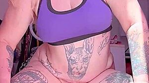 She rides huge toy with wild passion 😈