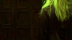 Does Sophie's submission with a vibrating strap-on make her obedient?