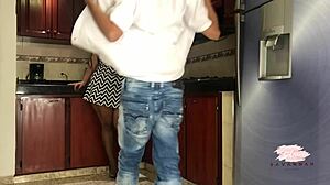 Horny Latino Couple Have Sex In The Kitchen Before Having A Doctors Appointment - Savannah Watson