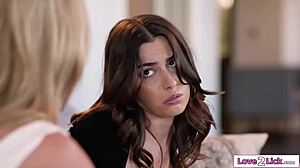 big tit milf stepmom and petite 18+ stepdaughter squirt together