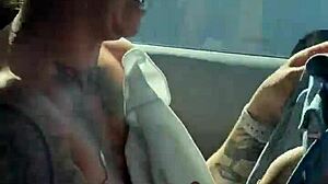girl fixes sports bra in gym parking