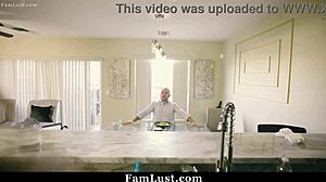 Hey, this step daughter just loves gagging on her daddy's fat cock in deepthroat action - famlust