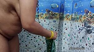 indian hot desi sexy bhabhi bathing