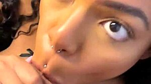 pretinha mika sits for the black guy