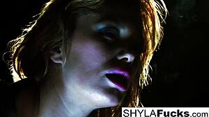 sexy shyla stylez smoking fetish with big tits 😏