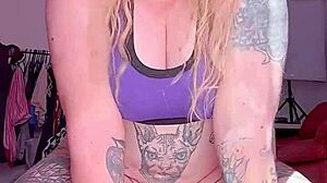 She rides huge toy with wild passion 😈