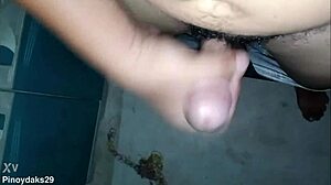 Handjob Of My Hairy Natural Cock.