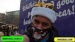 Left alone by her bf mina von d finds new holiday fuck in budapest