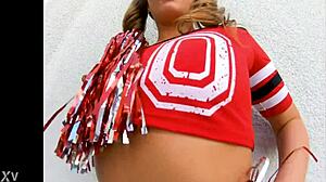 Febby Twigs blows huge cock POV