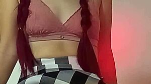 I tear her stockings and cum twice in my argentinian spanish teacher's pussy while her husband waits