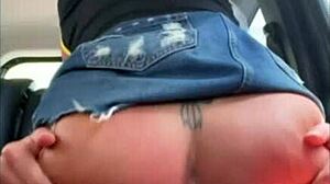 Morena Safada Fucks Magrelo In Car