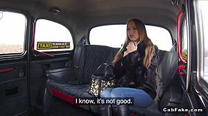 Nice Brunette Amateur Babe FUCKS in Fake TAXI