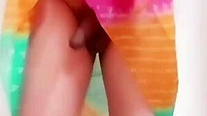 Desi hijra performs intense naked dance as hot Indian randi girl shemale in desi porno item girl style