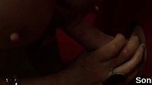 Unfaithful English Mature Sonia Flashes Huge Tits!