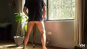 I Love Sucking My Lover's White Cock In Morning Sun Early 😍