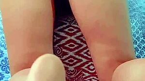 Brunette Filling Her Ass with Coconut Oil