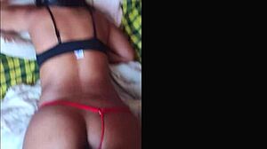 Ni Cuenta Se Dio Que La Estaba Grabando Mientras Le Cogia Su Enorme Culo De Puta De Ebano