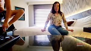 Isa hotwife fucks in front of husband, fulfilling cuckold fantasy