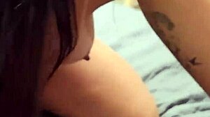 Kalena Mitrak fulfills follower request in bedroom threesome with dirty talk